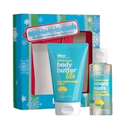 bliss Spa-la-la-la-la Set Two 'Dews' in Our Legendary Lemony Scent. Lemon and Sage.
