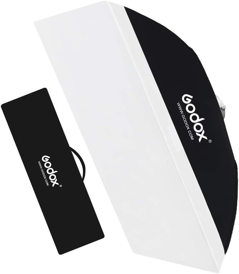 GODOX 60x60cm / 24x24 inches Portable Rectangular Studio Strobe Softbox Lighting Diffuser with Bowens Mount for Studio Photo Flash Speedlight Light (2PCS)