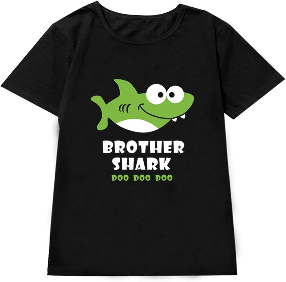 Minseng Direct Little Boy Brother Shark Shirts Kid Funny Tees (Black,2T)