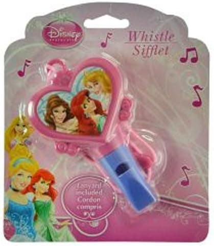 Disney Princess Heart Shaped Whistle With Attached Lanyard! Perfect Gift For Your Disney Fan!