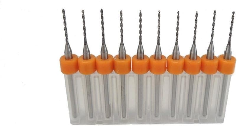 XUEJET PCB Drill Bits Carbide Micro Drill Bits 10 Pcs 0.5mm-1.20mm (1.0mm)