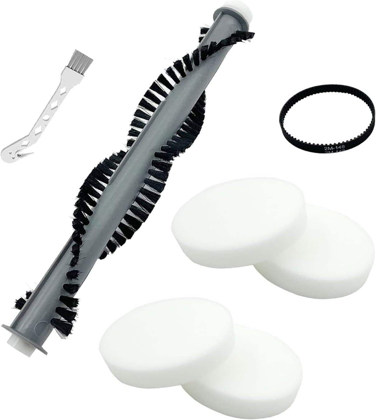 CauYien Sv1106 Vacuum Replacement Parts Compatible with Shark Navigator SV1106 SV1107 SV1100 SV1106N SV1110 Vacuum Cleaner Accessories Rolling Brush Foam Filter Belt(Compare to Part # XF1100T)