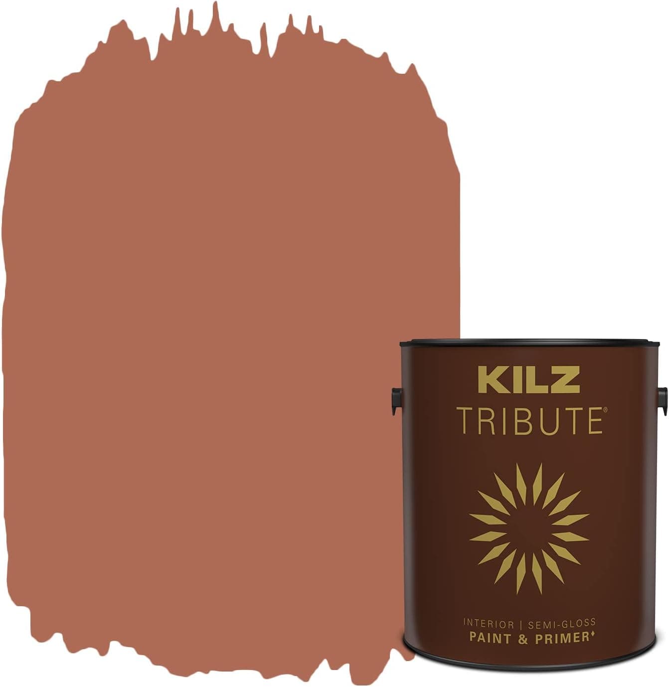 KILZ TRIBUTE Paint & Primer, Interior, Semi-Gloss, Penny Luck, 1 Gallon