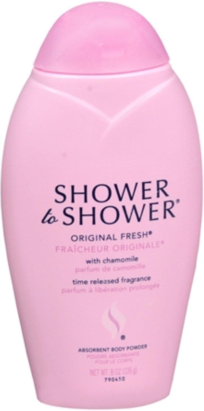 SHOWER TO SHOWER Body Powder Original Fresh 8 oz (Pack of 5)
