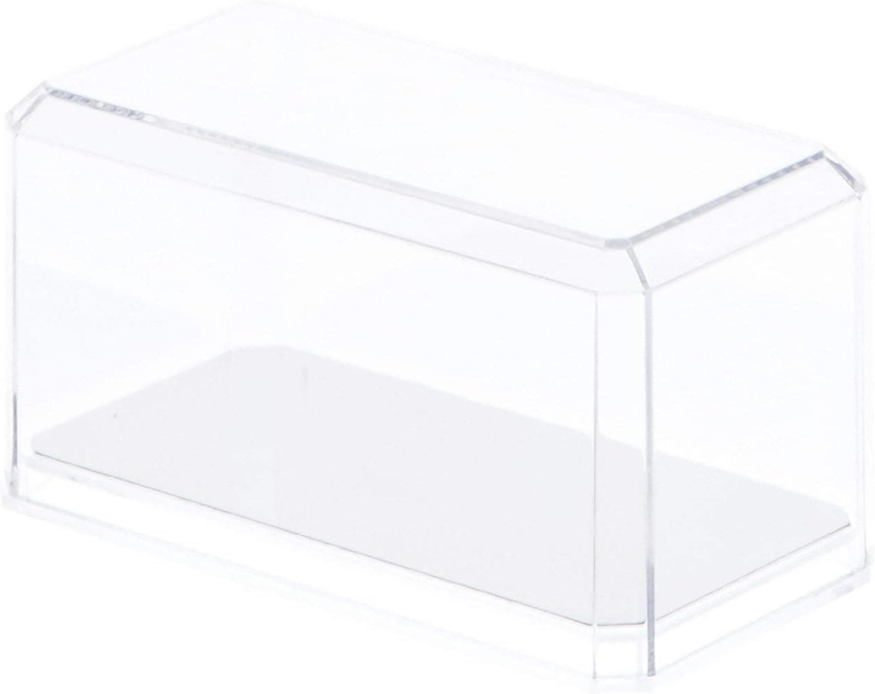 Pioneer Plastics 164CD Clear Acrylic Display Case for 1:64 Scale Cars (Mirrored), 3.5" W x 1.625" D x 1.75" H, Pack of 6