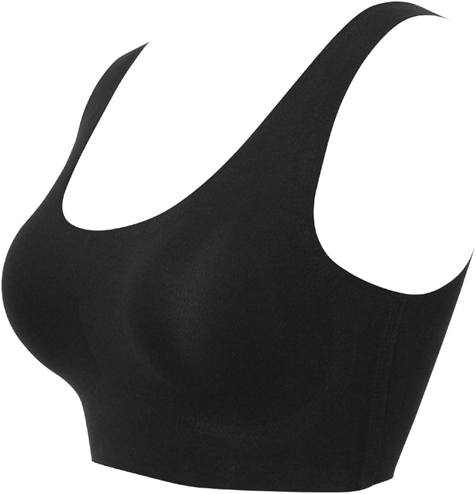 MUST ROSE SPORTS AND HOMEWEAR Ultra-Thin Ice Silk Sleeping Bra Breathable Yoga Leisure Seamless One Piece Bra