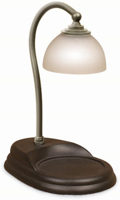 CANDLE WARMERS ETC. Signature Aurora Candle Warmer Lamp, Pewter