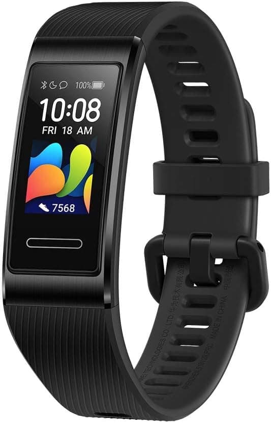 HUAWEI Band 4 Pro - Smart Band Fitness Tracker with 0.95 Inch AMOLED Touchscreen, 24/7 Heart Rate Monitor, Indoor Outdoor Pro Tracking, Sleep Monitor, Built-in GPS, 5ATM Waterproof - Graphite Black