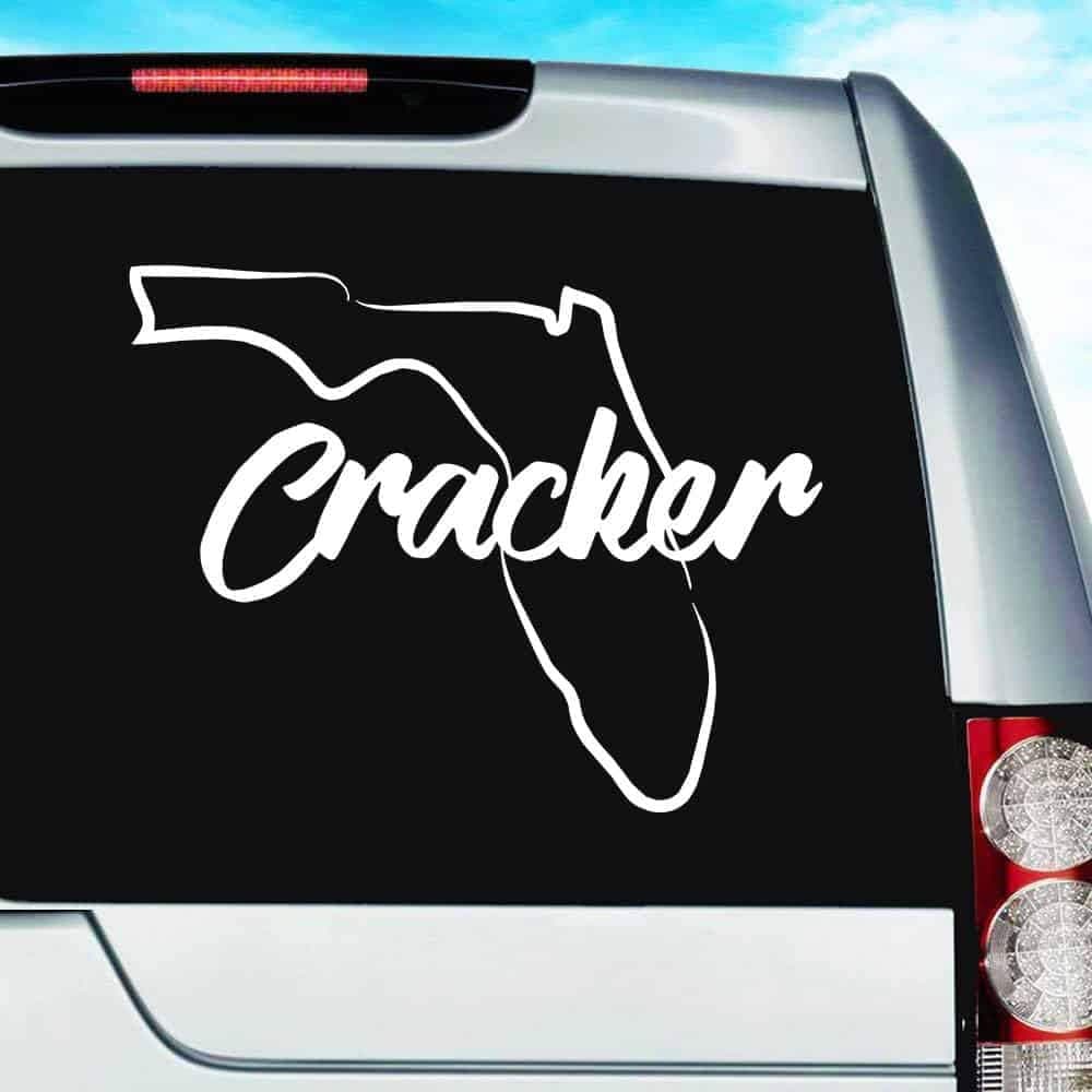 Florida Cracker Vinyl Decal Sticker Bumper Cling for Car Truck Window Laptop Wall Cooler Tumbler | Die-Cut/No Background | Multi Sizes/Colors, 8-Inch, Red