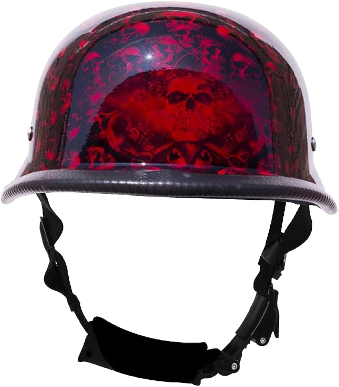 Colorful German Novelty Headgear, Light Weight Glossy German Novelty Skull Caps with Adjustable Chin Strap