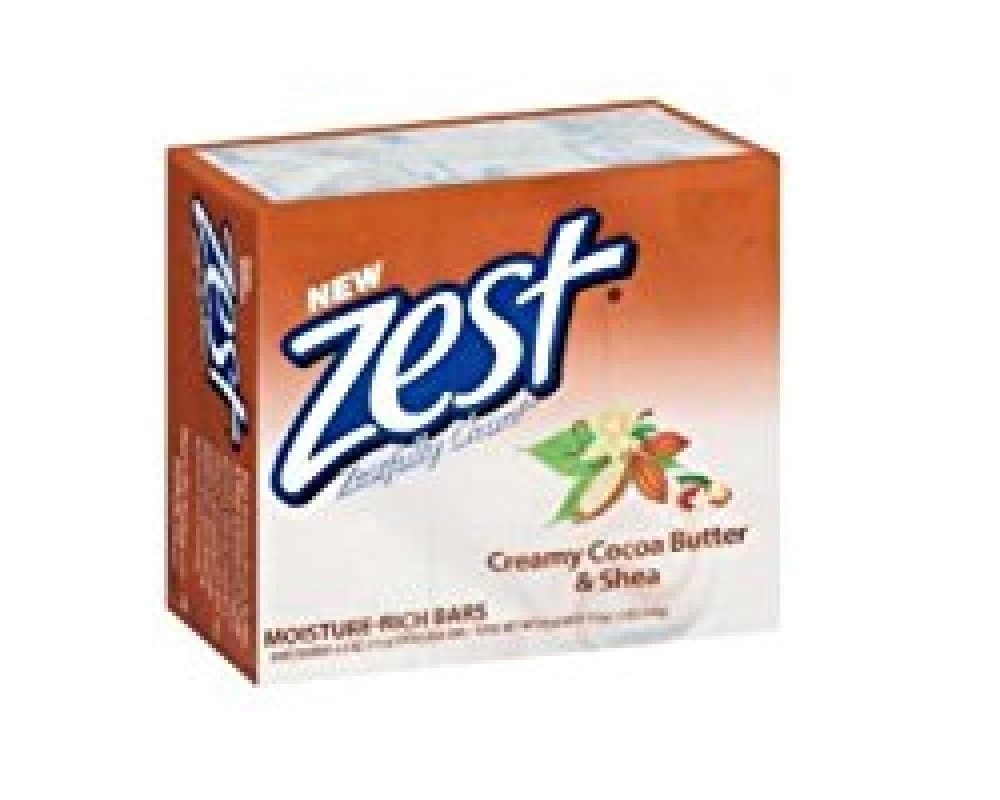 Zest Creamy Cocoa Butter & Shea 2 Bar Soap Combo, 3.2 Oz Each - Get Zestfully Clean