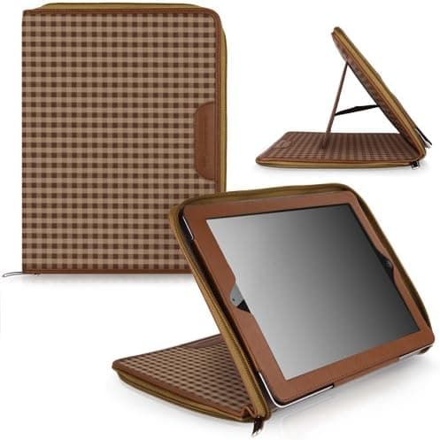 CaseCrown Oxford Zip Case for iPad 4th Generation with Retina Display, iPad 3 and iPad 2 - Brown