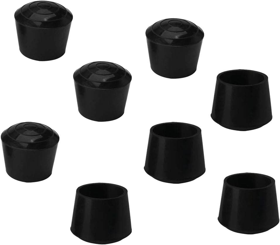 uxcell 8pcs Chair Leg Tips Caps 25mm 1 Inch Anti Slip Rubber Furniture Table Feet Cover Floor Protector Reduce Noise Prevent Scratches