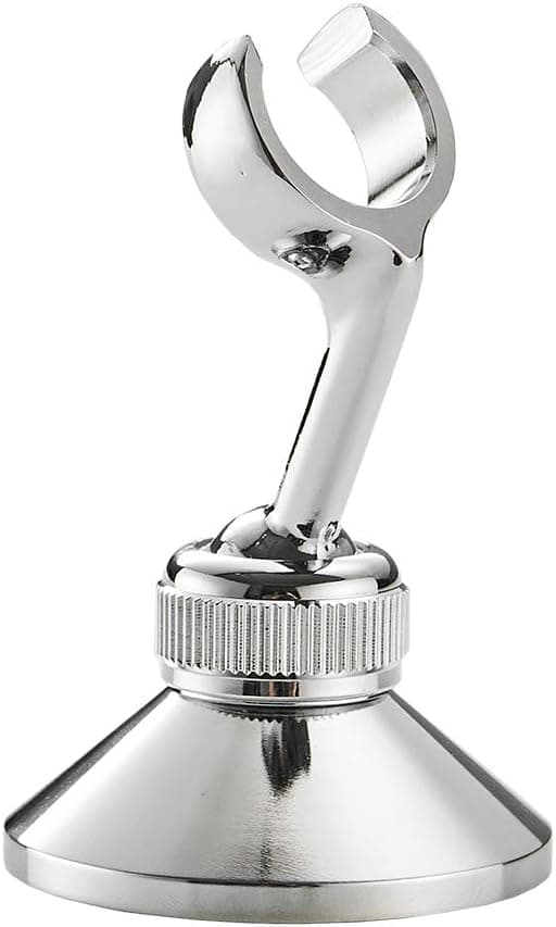 OWOFAN Brass Swivel Adjustable Shower Head Holder Removable Handheld Showerhead & Bidet Sprayer Wall Mount Bracket (Chrome)
