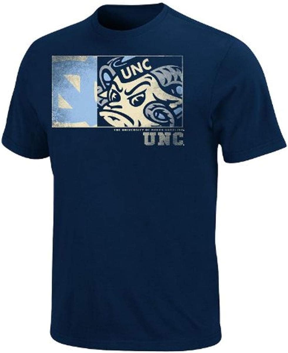 NCAA North Carolina Tar Heels Half Court Basic T-Shirt Navy