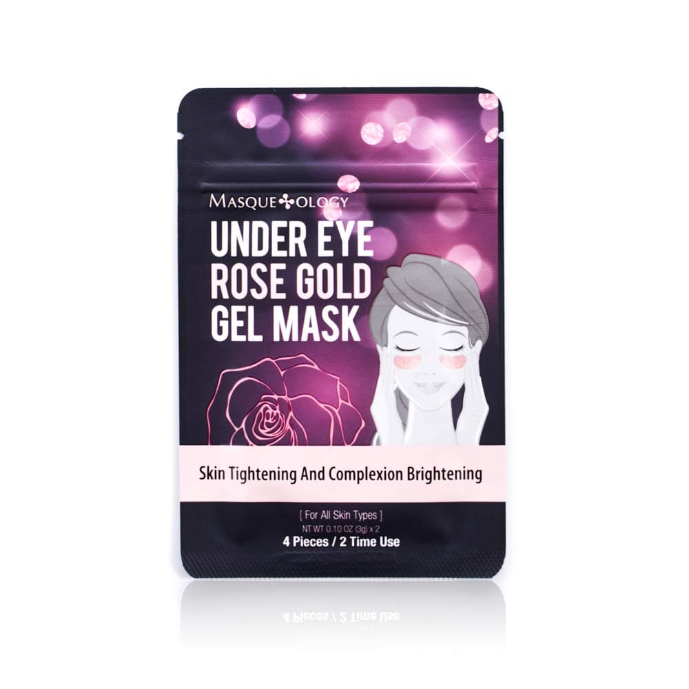 Masqueology - Under Eye Wild Rose Gold Hydro-Gel Mask | Collagen Under Eye Skincare Treatment (1 Pack)