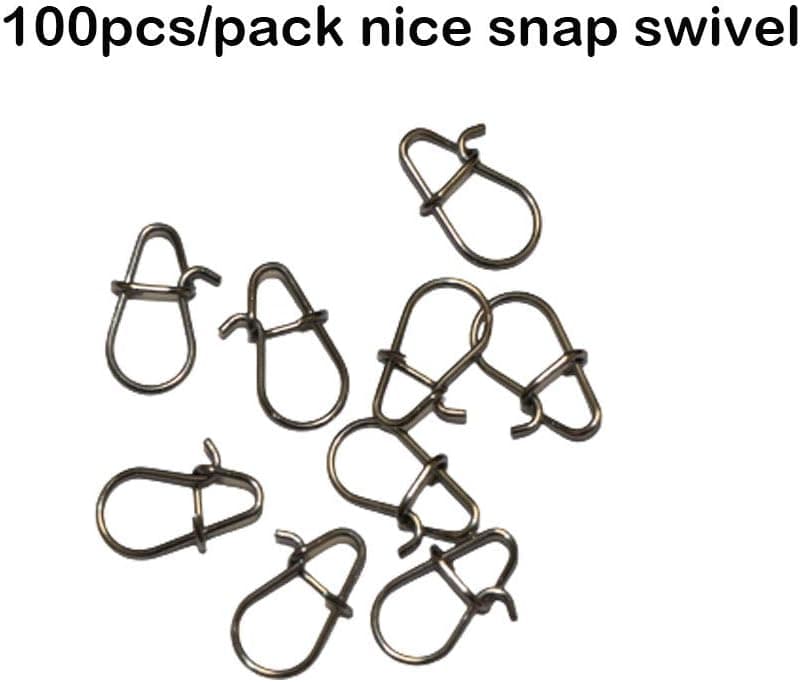Laxygo 100pcs/pack Fishing Nice Snaps Power Clips Fast Snaps Fishing Speed Clips 25LB 30LB 40LB