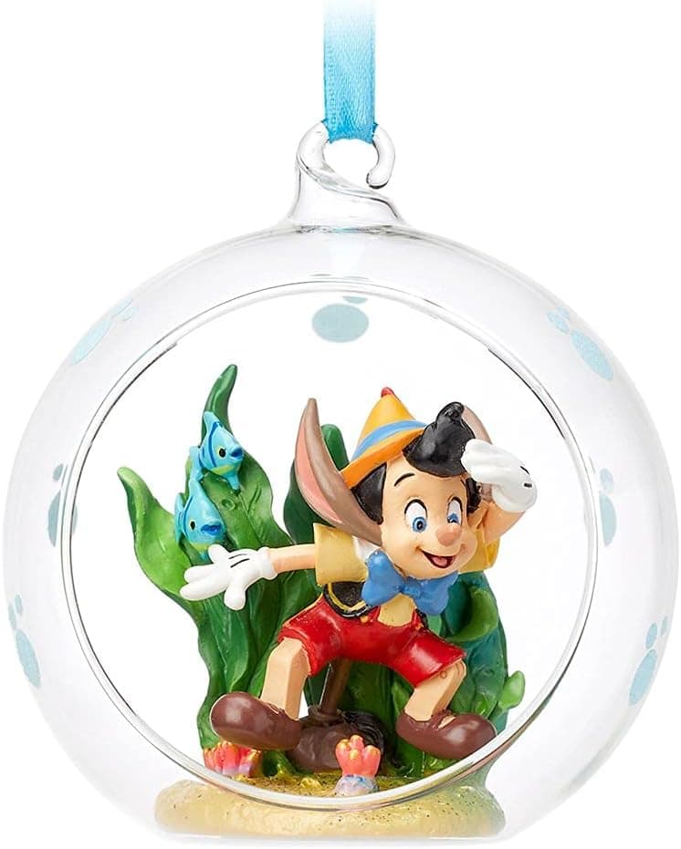 Disney Pinocchio Glass Globe Sketchbook Ornament