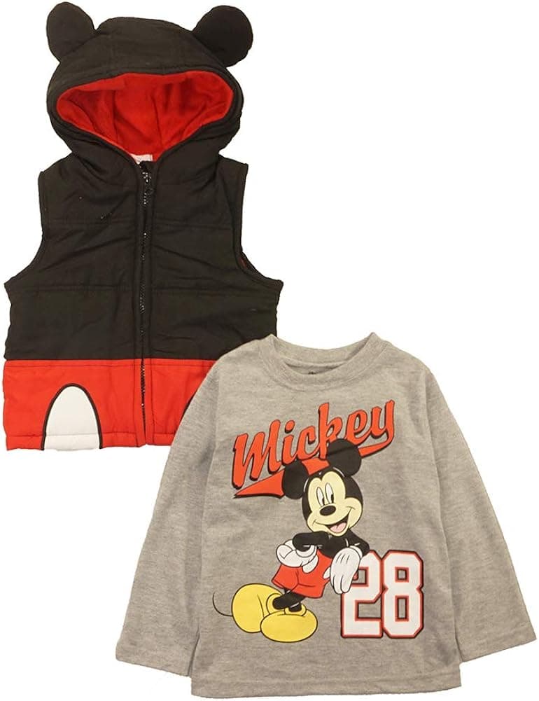 Disney Baby Boys' 2-Piece T-Shirt and Costume Vest