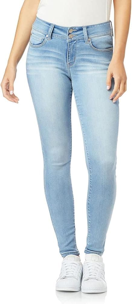 WallFlower Women's Ultra Skinny Mid-Rise Insta Soft Juniors Jeans (Standard and Plus)