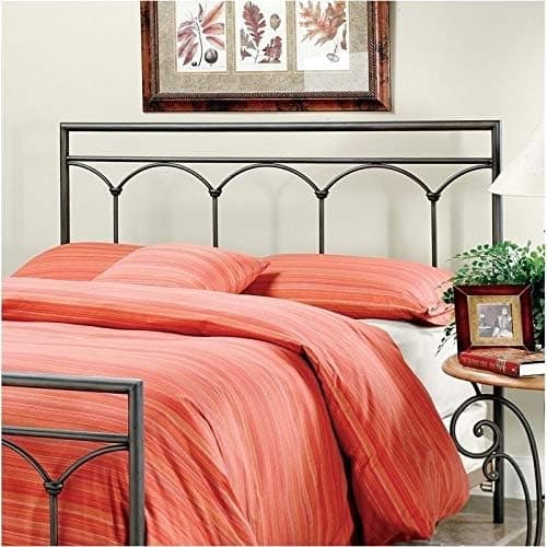 Hawthorne Collections Full Metal Spindle Headboard in Brown