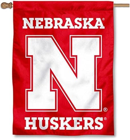 Nebraska Cornhuskers House Flag