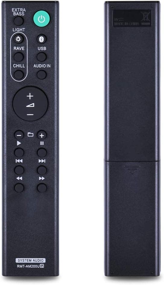 The New RMT-AM200U Remote Control Replacement for Sony Home Theater System, Compatible with GTKXB7 GTK-XB7 SA-WRT3 1-493-170-1 HT-RT3 HT-CT390 SA-CT390