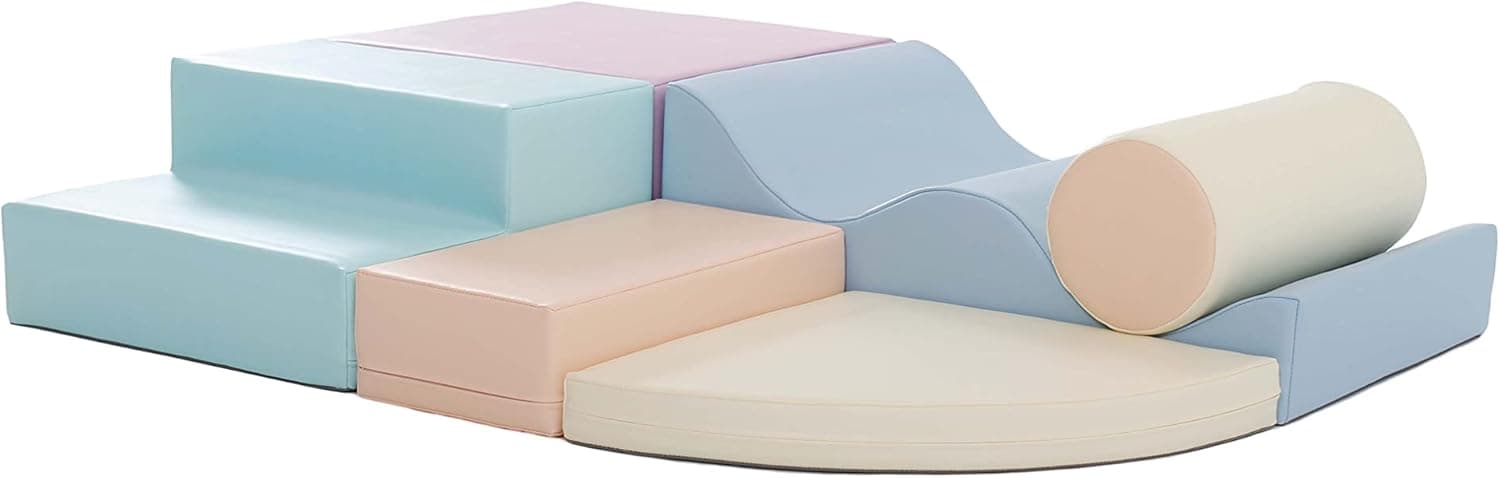 IGLU Soft Play Forms, Soft Play Equipment Climb and Crawl, Playground for Kids Pastel Colors
