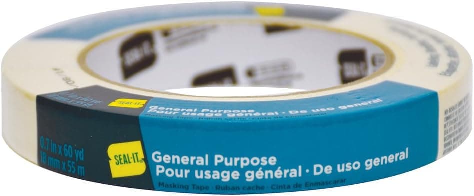 Seal-It 0.70 Inches x 60 Yards,Masking Tape, General Purpose, Single Roll