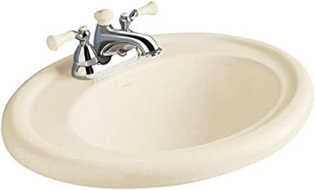 American Standard 0293.004.222 Standard Collection Countertop Sink with 4-Inch Faucet Spacing, Linen