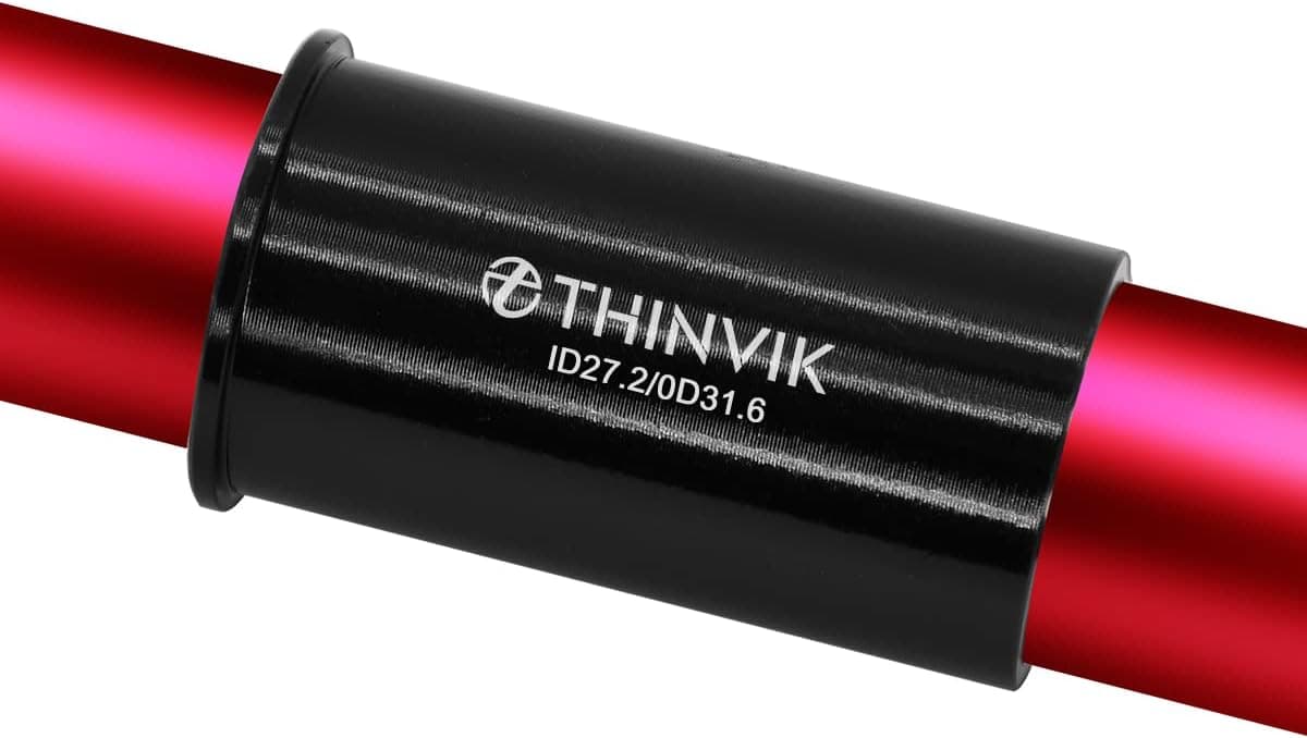 Thinvik 60MM Bike Seat Post Shim 22.2mm, 25.4mm, 27.2mm to 25.4mm,27.2mm,28.6mm,30.4mm,30.8mm,31.6mm Bicycle Seatpost Tube Adapter