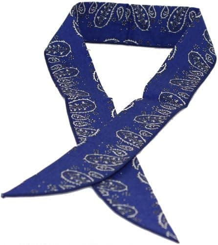 Cool Wrap 303 BP Cooling Scarfs, Blue with Print