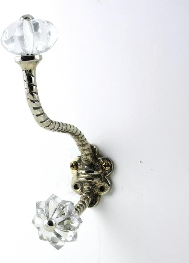 Retro Chic Metal Wall Hook Decorative Wall Decor, Robe or Towel Hook~H29 Hand Crafted Hooks for Kitchen & Bathroom ~ Hook to Hang Clothes, Coats, Hats & Keys