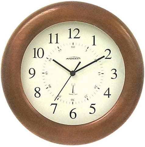 ATOMIX 542-12" Cherry Finish Atomic Clock