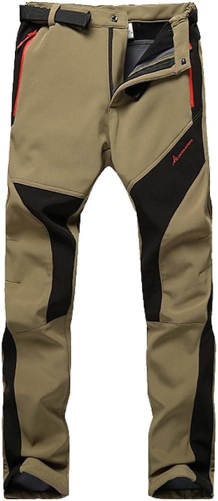 Women's Quick-Dry Waterproof Hiking Pants Snow Ski Windproof Fleece Hiking Pants