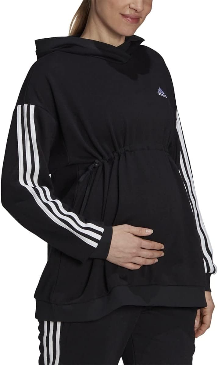 adidas Women's Essentials Cotton 3-Stripes Hoodie (Maternity)
