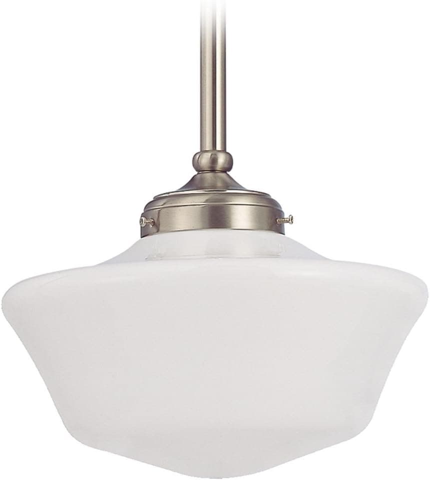 Design Classics 12-Inch Retro Style Schoolhouse Pendant Light