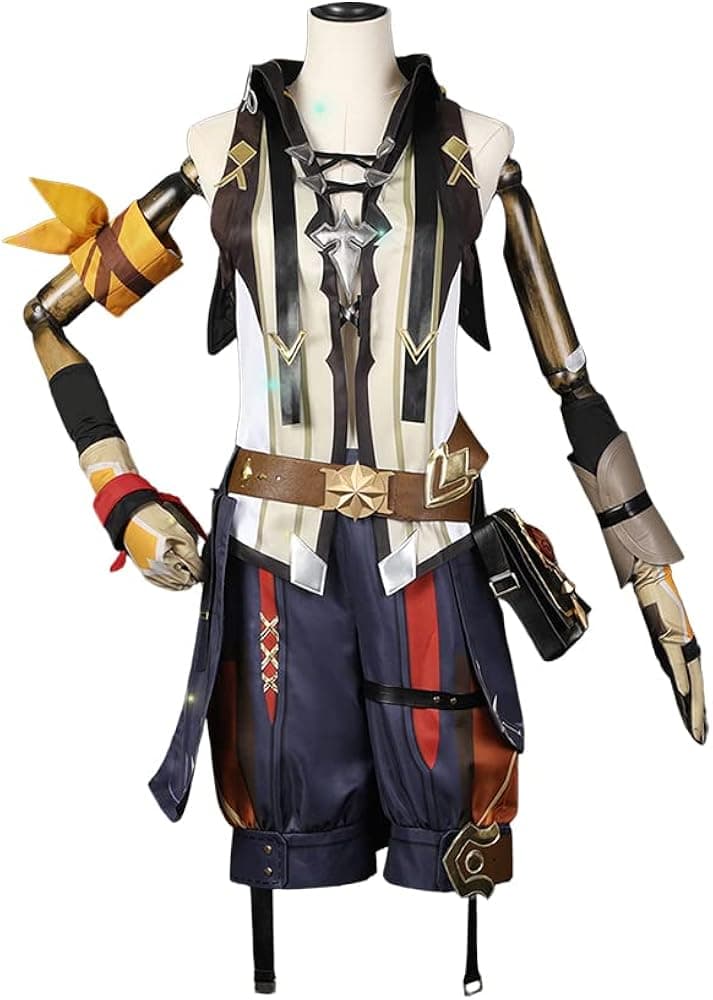 Cosfun Genshin Impact Zhongli Bennett Albedo Venti Nilou Cosplay Costume Multiple roles Jacquard Upgrade Ver.