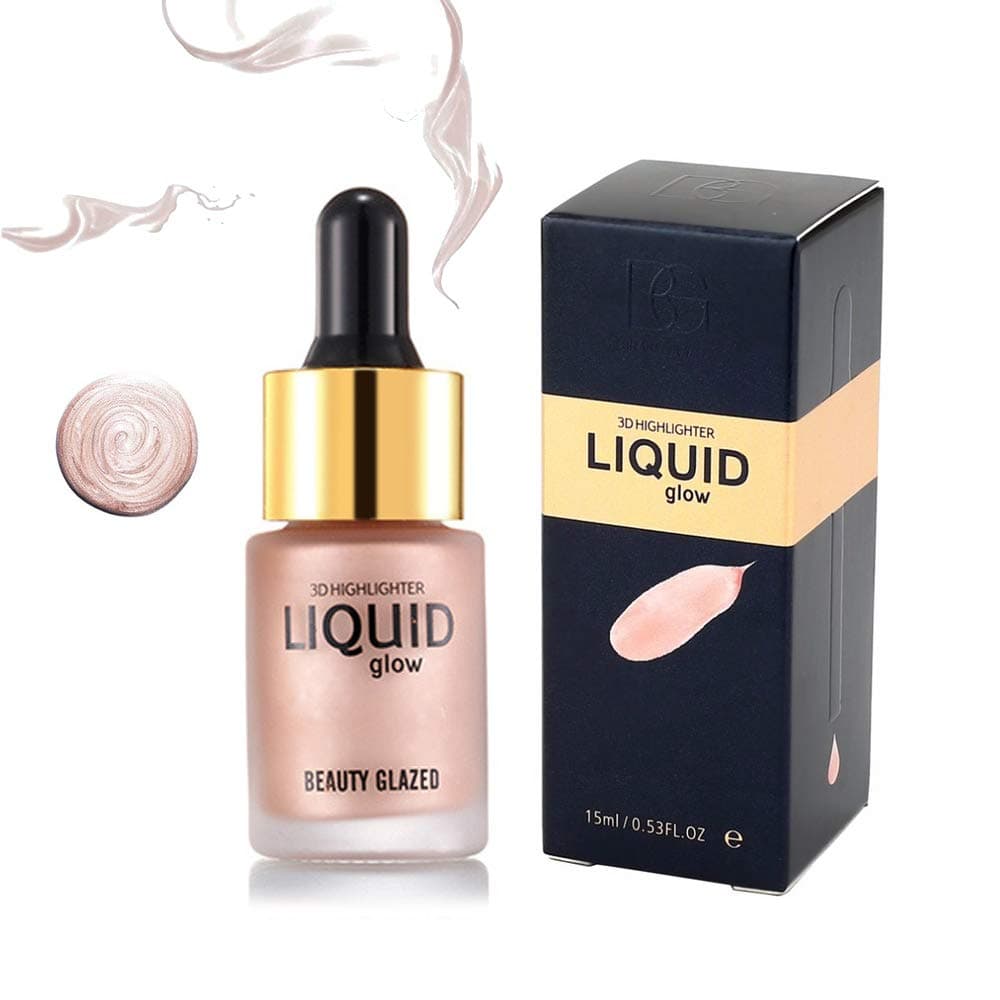 Beauty Glazed 3D Highlighter Liquid Glow Brighten Shimmer Glitter Face Glow Cream Spot Concealer (BRONZE)
