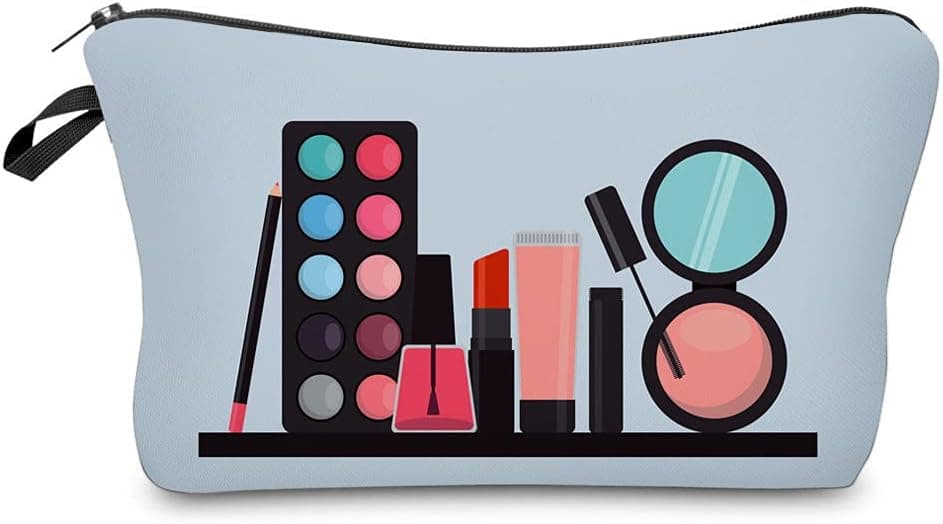 LOOMILOO Cosmetic Bag for Women, Adorable Roomy Makeup Bags Travel Water Resistant Toiletry Bag Accessories Organizer (L2-55246)