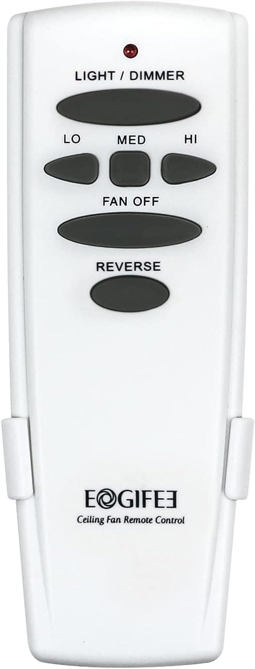 Eogifee Ceiling Fan Remote Control of Replacement for Hampton Bay UC7078T with Light Dimmer, Reverse Direction,3-Speed Control Compatible with CHQ7078T,CHQ8BT7078TCHQ8BT7078,HD6