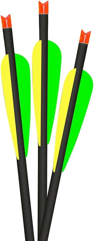 Lumenok 22-Inch Barnett Headhunter Equipped Crescent Bolt End (3-Pack), HD Orange