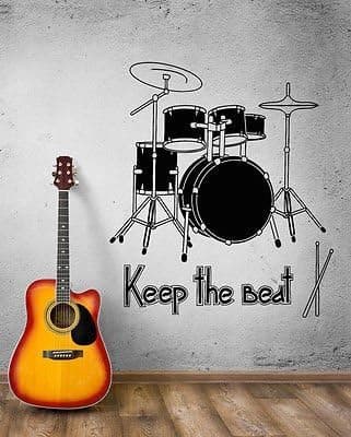 V-studios Wall Decal Music Art Rock Drum Rhythm Сoncert Beat Vinyl Stickers VS008