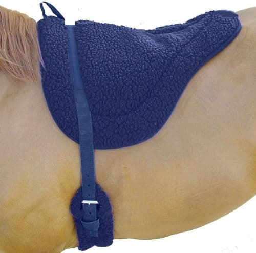Intrepid International Fleece Non-Slip Fleece Bareback Pad with Girth