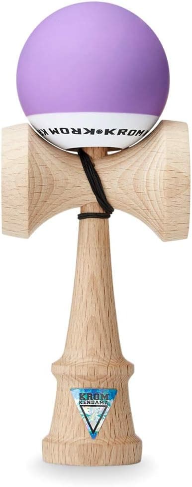 KROM Kendama POP Lavender – Smooth Texture and Flawless Balance – Enhanced Cognitive Skills – Improved Balance, Reflexes, and Creativity – Kendama Pro Model for Beginners and Experts