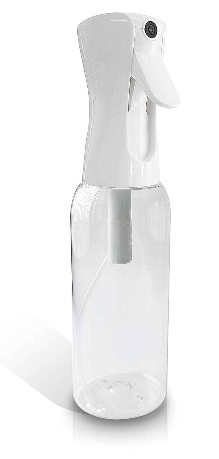 Genafy Continuous Water Spray Bottles for Hair 360 Ultra Fine Misting Barber Sprayers for Hairstyling Cleaning Spraying Pets Plant Spritzer Mister 16oz/500ml Clear