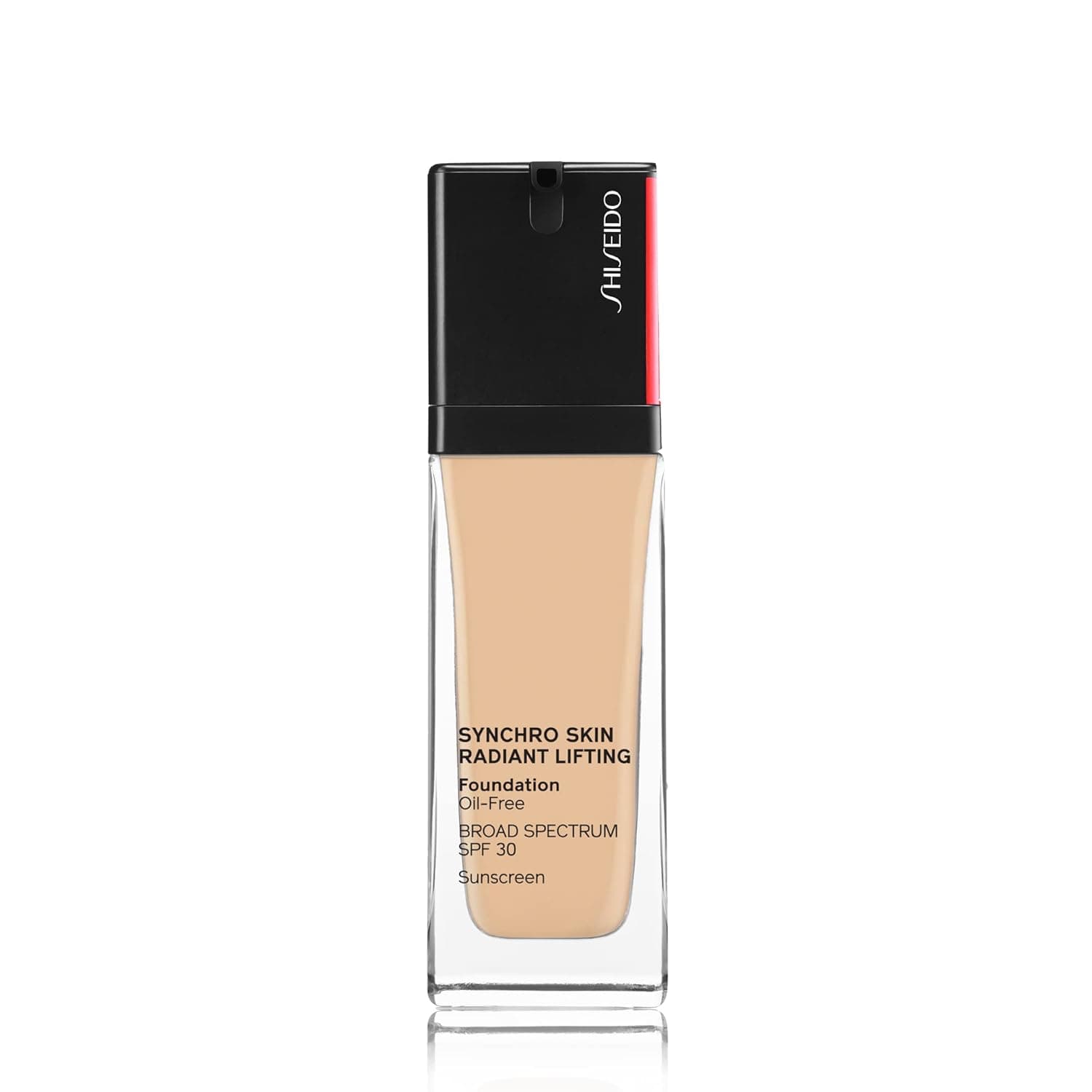 Shiseido Synchro Skin Radiant Lifting Foundation SPF 30 - Medium-to-Full, Buildable Coverage - 24-HR Hydration - Transfer, Crease & Smudge Resistant - Non-Comedogenic