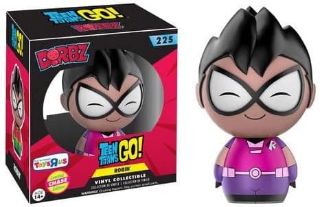 Funko Dorbz: Teen Titans Go - Robin (Pink & Purple) CHASE Limited Edition Vinyl Figure (Bundled with Pop Box Protector Case)