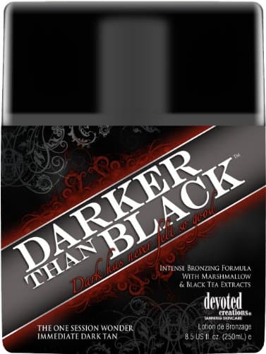 Devoted Creations DARKER THAN BLACK Bronze Tanning Lotion 8.5 oz.