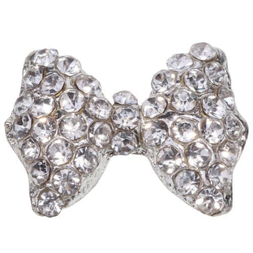 BeautyFly 10 Pieces DIY 3D Alloy AB Rhinestones Bow Tie Nail Art Tips Glitters Decorations